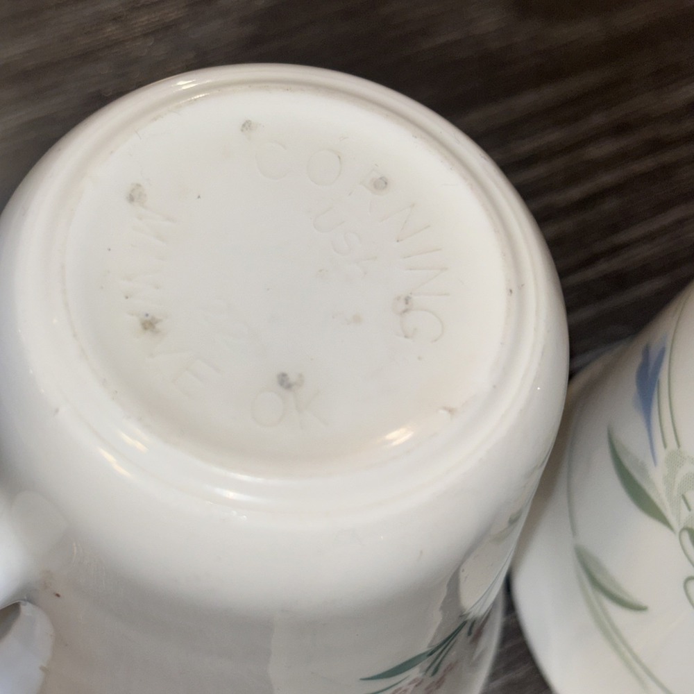 Corning Lot Of 3 Floral Mugs Great Condition Vintage‎ - Picture 9 of 10